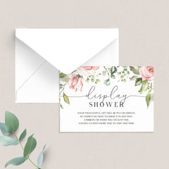 Display shower insert card template by LittleSizzle