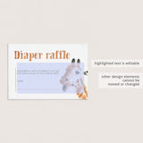 Giraffe Baby Shower Diaper Raffle Ticket Template by LittleSizzle