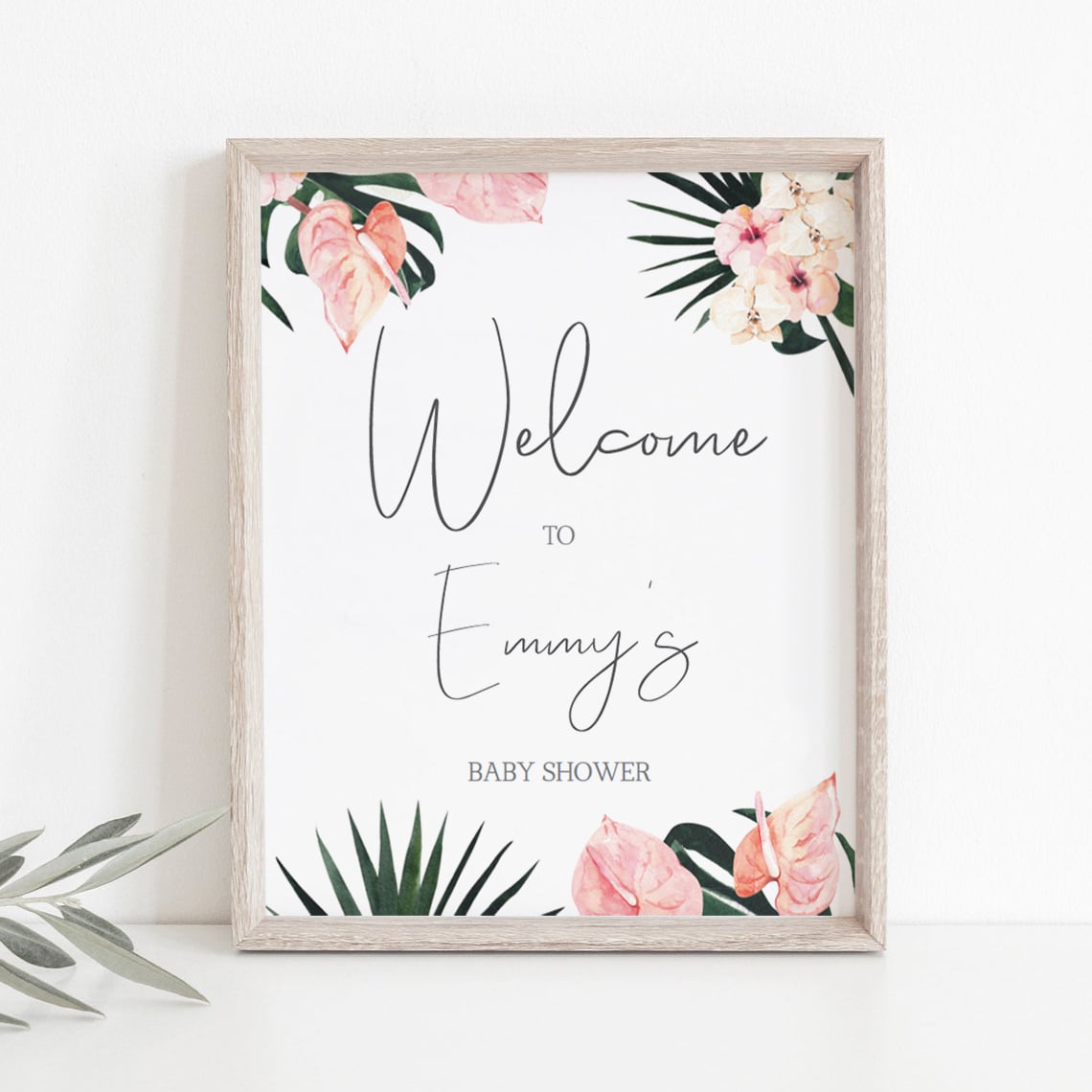 DIy baby shower welcome board template by LittleSizzle