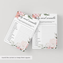 Printable baby party games whimsical florals by LittleSizzle