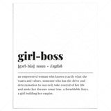 Girl-Boss Definition Print Instant Download by LittleSizzle