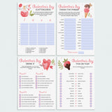 4 Fillable Galentines Day Games Instant Download