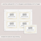 Bring a book instead of a card printable for gold baby shower by LittleSizzle