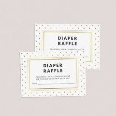 Printable diaper raffle tickets for gender neutral baby shower by LittleSizzle