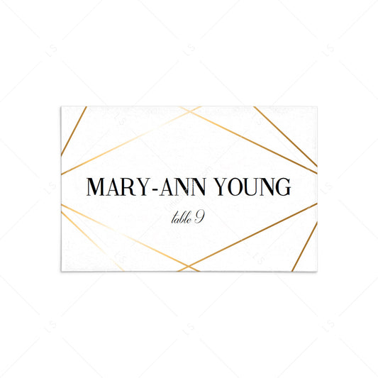 Modern place cards editable template download by LittleSizzle