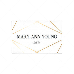 Modern place cards editable template download by LittleSizzle
