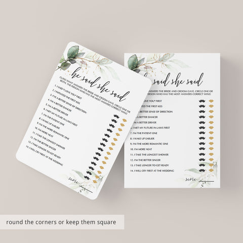 Bride or Groom Bridal Shower Games Editable Template | Instant download ...