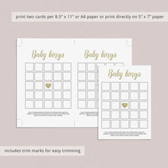 Blank baby bingo printable games by LittleSizzle