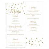 Gold menu template by LittleSizzle