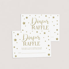 Editable diaper raffle cards for baby shower by LittleSizzle