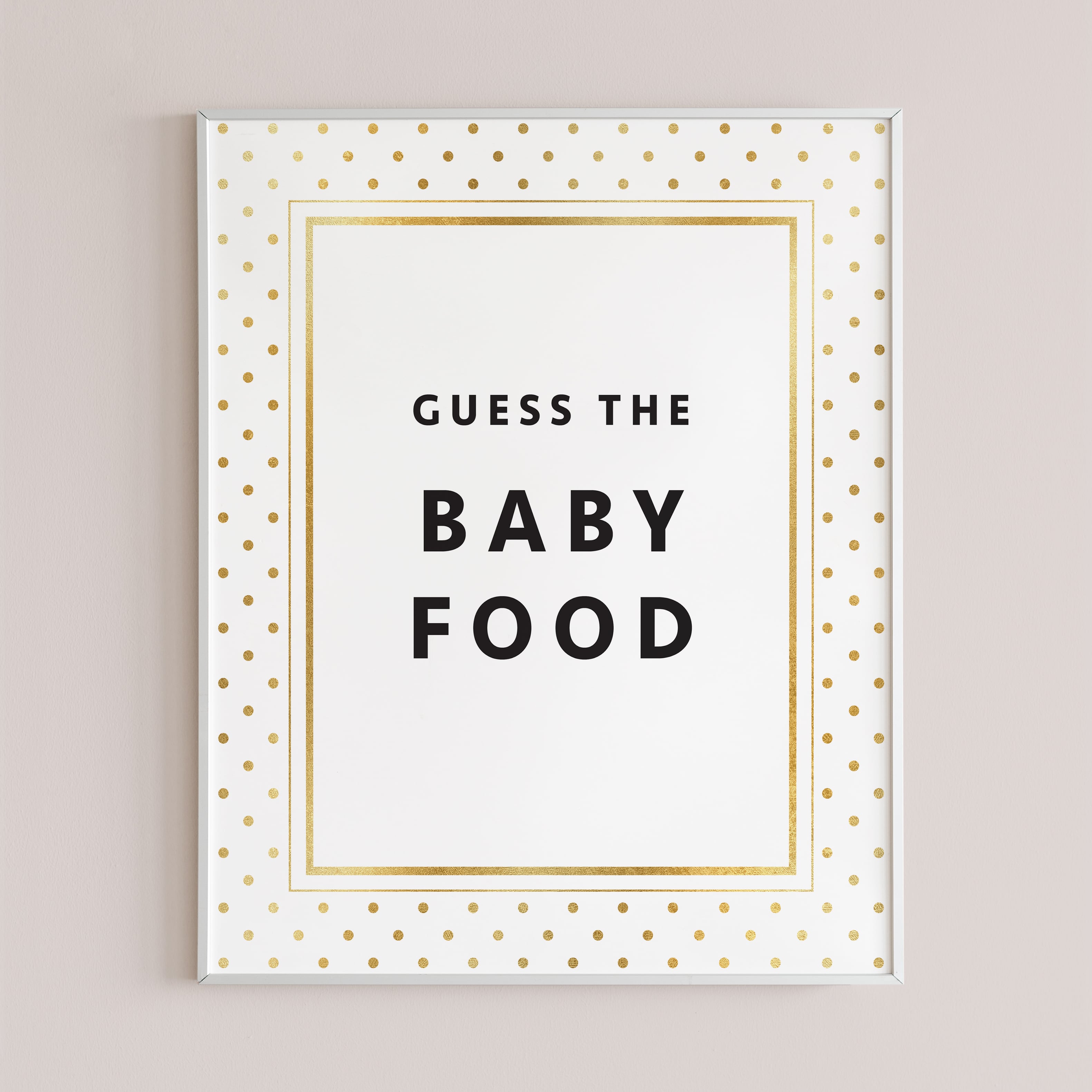 Instant download DIY baby shower activity guess the food flavor by LittleSizzle