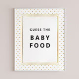 Instant download DIY baby shower activity guess the food flavor by LittleSizzle