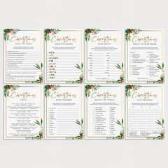 Elegant Christmas Party Games and Activities Printable by LittleSizzle