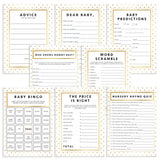 Gold baby shower games bundle printables by LittleSizzle