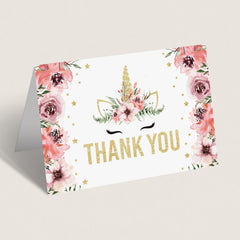 Gold glitter thank you note cards instant download by LittleSizzle
