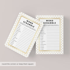 Baby word scramble answer key printable by LittleSizzle