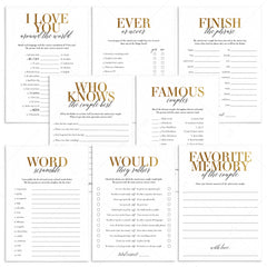 Gold Anniversary Party Games & Activities Printable by LittleSizzle