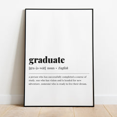 Graduate Definition Print Digital Download