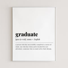 Graduate Definition Print Digital Download by LittleSizzle