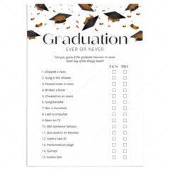 Graduation Ever or Never Game Digital Download by LittleSizzle