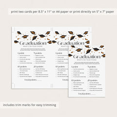 What's On Your Phone Graduation Game Printable