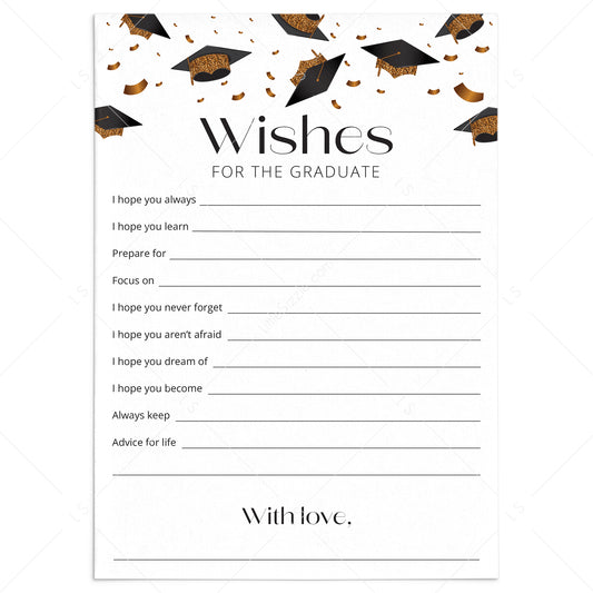 Wishes and Advice for The Graduate Printable by LittleSizzle