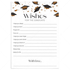 Wishes and Advice for The Graduate Printable by LittleSizzle