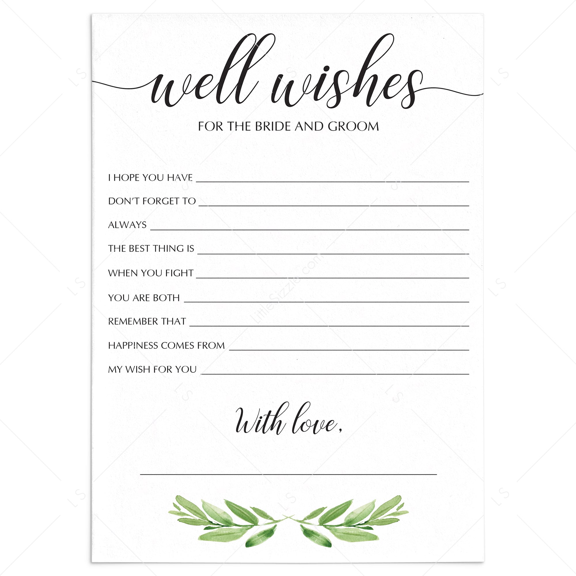 green advice and wishes for the newly weds by LittleSizzle