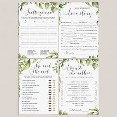 printable games for bridal party activities