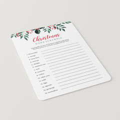 Greenery Christmas Games Pack Instant Download