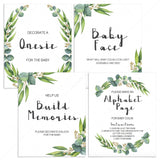 Botanical baby shower games printable by LittleSizzle