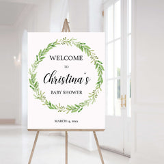 Printable Green Baby Shower Decor Pack