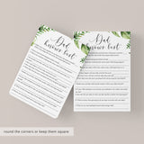 Botanical Baby Shower Game Dad Knows Best Printable