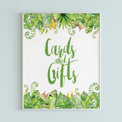Banana leaf shower decor download by LittleSizzle