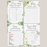 Popular baby shower game cards printable package by LittleSizzle