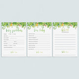 Tropical leaf baby shower games printable by LittleSizzle