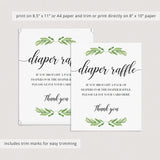 Greenery shower decor printable by LittleSizzle
