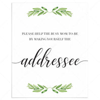 Printable Baby Shower Address Signs | Instant download – LittleSizzle