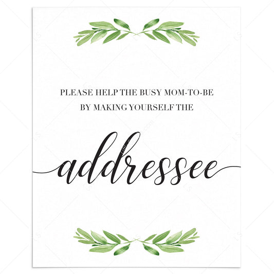 Neutral baby shower decorations address sign by LittleSizzle