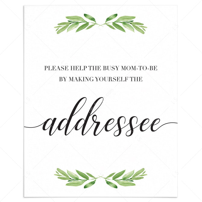 Printable Baby Shower Address Signs | Instant download – LittleSizzle