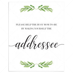 Neutral baby shower decorations address sign by LittleSizzle