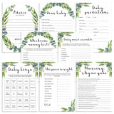 Popular baby shower games printable green leaves by LittleSizzle