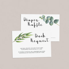 Eucalyptus leaf baby shower invite printable by LittleSizzle