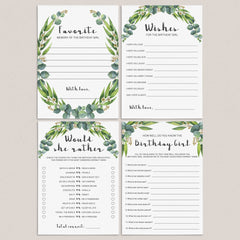 Botanical Birthday Party Activities For Her Printable by LittleSizzle
