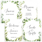 Greenery Bridal Shower Decor Signs Pack Printable by LittleSizzle