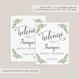 Editable Welcome Sign for Garden Party