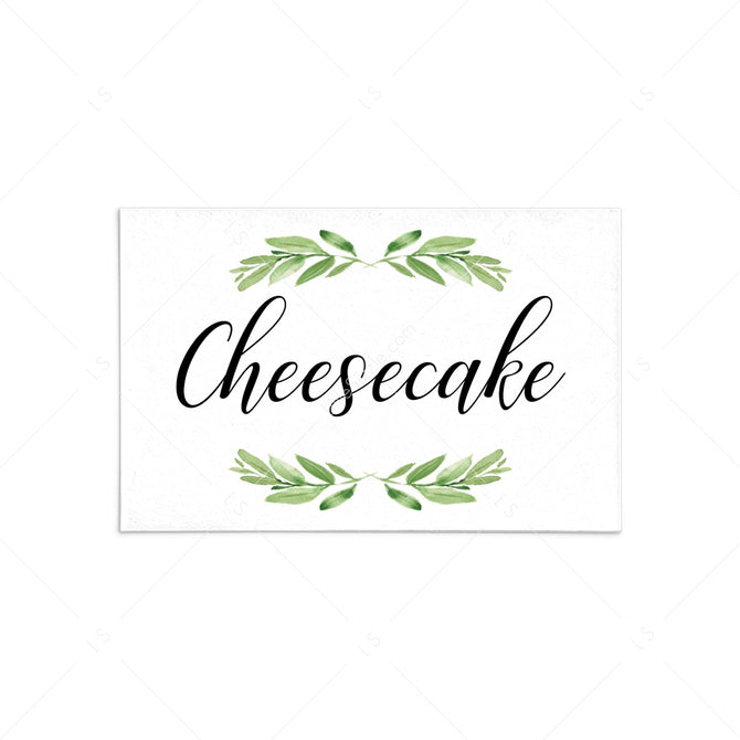 Printable Food Cards Editable PDF Templates | Instant download ...