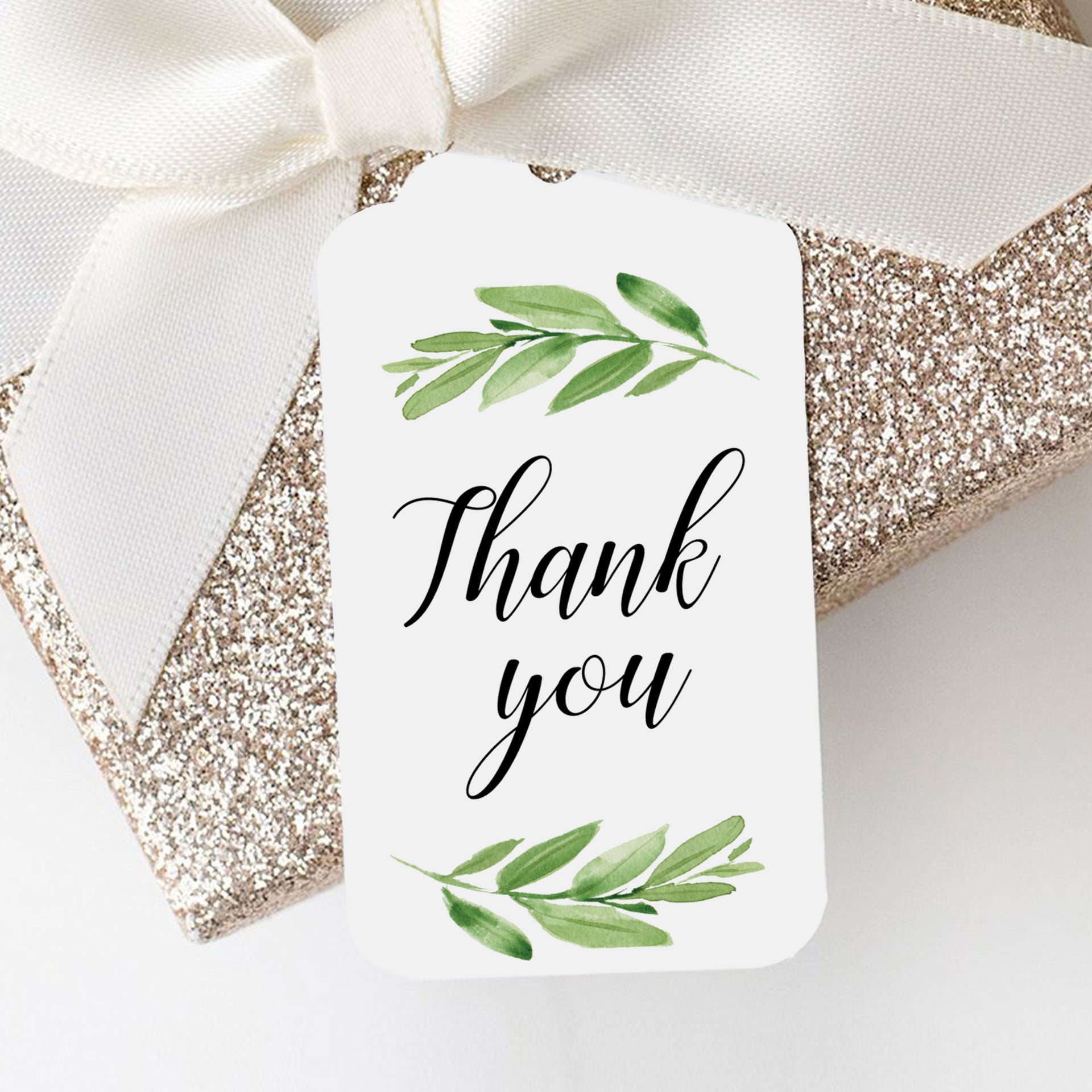 Greenery favor tag templates by LittleSizzle