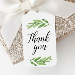 Greenery favor tag templates by LittleSizzle