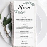 Printable dinner party menu cards by LittleSizzle
